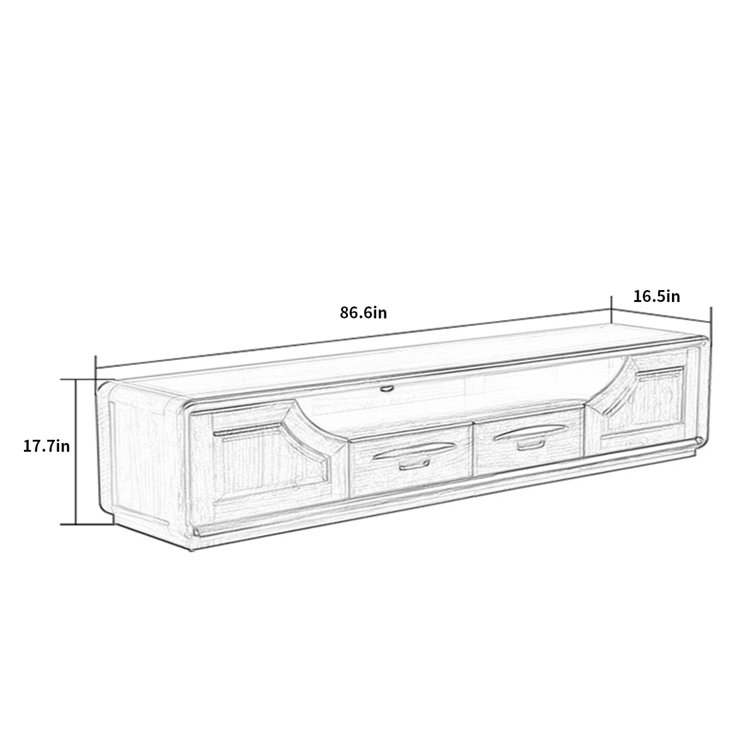 LORENZO 86.6'' Media Console Wayfair Canada